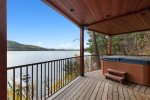 Your hot tub overlooks your private dock 